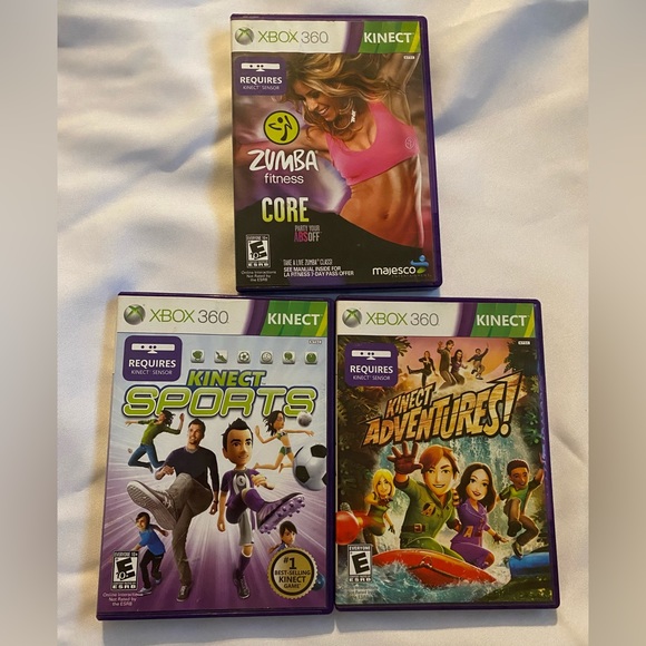 Kinect camera for Xbox 360 with games and an extension cable for the camera - Picture 2 of 5